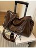 Bolsos Retro de Gran Capacidad para Mujer Otoño e Invierno 2025 Nuevo Popular Popular Versátil Bolso Cruzado de Moda Bolso de Hombro Debajo del Brazo