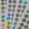 Etiqueta de Control de Calidad Transparente Rollo Empaquetado Calificado Etiqueta Redonda Etiqueta de Aprobación de QC Pegatina Redonda Láser de Inspección de Calidad Etiqueta Láser de QC