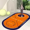 Cuerda de Saltar Fitness Alfombrilla Insonorizada Amortiguadora de Impactos Alfombrilla de Entrenamiento de Barro de Diatomeas Alfombrilla de Yoga Interior para el Hogar Antideslizante Silenciosa Alfombrilla Ovalada para el Suelo