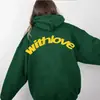 Sudadera con capucha de cuello alto informal de moda deportiva de moda para hombre y mujer de otoño e invierno con hombros descubiertos y talla grande para parejas