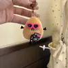 Batata Fofa de Óculos com Chaveiro de Guitarra, Pingente Divertido e Adorável para Mochila de Estudante Presente