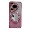 Adecuado para Huawei Pura70Ultra Diamante de Imitación Lujo Funda para Teléfono Móvil Mate60 Degradado Brillo Espejo Soporte Magnético