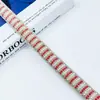 Cuerda de Tira de Vidrio Tubo Redondo de Pedrería Transfronteriza Accesorios para Joyería Accesorios para Ropa Línea de Corbata de Moño Tubo de Pedrería Venta al por Mayor