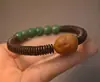 Joyería Color Desgastado Multi-Tesoro Semilla Bodhi Accesorios Cuentas Budistas Pulsera de Círculo Único Pulsera Pequeña de Animal Unisex
