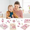 8 Hojas/Paquete Pegatinas Sanrio que Cambian de Cara Haz una Cara Dibujo Animado Lindo Venta Caliente Transfronteriza Educativas Rompecabezas DIY Pegatinas