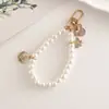 Criativo Elegante Novo DIY Pingente de Pérola Artificial Pingente de Chaveiro para Mala Câmera CCD Lanyard para Celular Conjunto de Fones de Ouvido