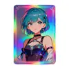 Impressão Personalizada de Fotos em Cartões Quadrados Brilhantes, Foscos, Sensíveis ao Toque, Temáticos de Laser, Starlight, Celebridades e Anime