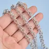 Corrente de Pétala de Flor Tridimensional de Aço Inoxidável Corrente Personalizada da Moda para Colar Pulseira DIY Feita à Mão Acessórios de Material de Corrente Enfeites de Corrente Acessórios