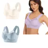 Conjunto de 3 Piezas Transfronterizo Talla Grande Sin Alambres Chaleco de Encaje Ropa Interior Delgado Recoge Lado Pecho Push-Up Sujetador Ajustable Fabricante