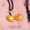 Jindian Mesmo Estilo Pequeno Jintuo Pingente Fosco Xiangyun Fu Lock Colar Corda Preta Fu Yuan Bao Presente para Namorada Homens e Mulheres