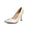 Zapatos de Moda para Mujer Transfronterizos, Punta Fina, Bloques de Color, Tacón Alto Bajo, Suela Suave de Goma, Slip-On, Adecuados para Todas las Estaciones, Tallas 34-52