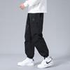 2025 Primavera Nuevo Marca de Moda Americana para Exteriores Pantalones Cargo para Hombre Pantalones Casuales con Pliegues Leggings Sueltos Pantalones de Sudor