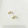 Nuevos Pendientes de Botón Rosa Perla Flor de Cerezo 2025 para Mujer, Clips para Orejas de Diseño Exclusivo, Pendientes de Alta Gama, Nuevos Accesorios para Orejas