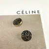 Estilo socialité Xiaoxiang botón metálico con forma de flor núcleo de flor chaqueta de traje tejida abrigo de lana suéter para mujer hebilla para accesorios del cabello