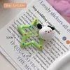 Pinza de presión para el pelo con diseño de estrellas de dibujos animados de colores para niñas pequeñas, Pinza creativa de estrella dulce Sanrio, Pinza de presión para el pelo