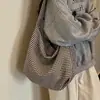Bolso de Hombro para Mujer para la Escuela, Nuevo Otoño 2026 Moda Casual a Cuadros, Bolso Cruzado Tipo Dumpling de Gran Capacidad