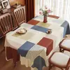 Mantel estilo americano, nuevo diseño 2026, mantel ovalado de PVC impermeable y resistente al aceite, cubierta de mesa y protector de tablero de mesa