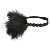 Tocado de plumas del siglo XX Accesorios transfronterizos europeos y americanos Diadema bill Bibi en stock al por mayor Accesorios coloridos para el cabello con plumas