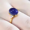 Anillo Europeo y Americano Transfronterizo de Piedra Termosensible con Cruce de Múltiples Diamantes Microincrustados que Cambia de Color con la Temperatura Corporal, Joyería de Alta Gama de Nicho