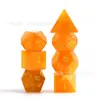 Nuevo Juego de 7 Piezas Dados Dnd Dungeons and Dragons Ojo de Gato Amarillo Dados Poliedros