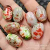 Ágata Vermelha Sangue de Galinha Contas Dzi Jade Contas Soltas Ágata Flor Vermelha Contas de Arroz Leziluotong Acessórios de Joias Contas