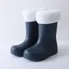 Botas de Lluvia Cálidas para Niños 2026 Nuevo Invierno Súper Ligeras de Media Caña Antideslizantes Suaves Botas de Lluvia para Niños Niñas Bebés Zapatos de Agua