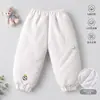 Pantalones para Bebés Niños y Niñas, Deportivos Holgados Clase A 120g Forro Engrosado Ropa Exterior de Otoño e Invierno para Bebé Pantalones Calientes