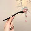 Presilha de Cabelo Floral Versátil 2026 Novo Estilo para Mulheres, Elegante Presilha de Cabelo com Franja de Toque Sofisticado, Presilha de Cabelo Estilo Antigo, Acessório de Cabelo Moda Antiga