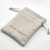 Bolsa de franela con cordón ajustable para guardar joyas, con estampado de corsé y tela para los ojos, de doble cara.