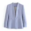 BMURHMZA Nuevo Sitio Web Oficial Blazer de Calidad sin Cuello para Mujer en Rosa