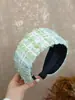 Nova Faixa de Lã Larga de Inverno de Alta Qualidade, Design de Coroa Alta, Estilo Casual para Sair, Acessório de Cabelo Vintage e Elegante Estilo Chanel