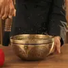 Cuenco Budista Vajrasattva Hecho a Mano Nepalí, Cuenco de Sonido Budista, Cuenco de Yoga, Cuenco Cantante de Meditación, Terapia de Sonido, Cuenco de Sonido Sánscrito, Adornos de Sonido