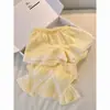 Artículo popular en stock para transmisión en vivo: Pijama de encaje patchwork de manga corta para mujer, diseño estilo coreano, nuevo modelo de verano con copas en el pecho, ropa para el hogar