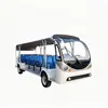 Coche eléctrico de paseo con asiento ensanchado, vehículo de recepción estilo autobús para oficina de ventas, coche turístico escénico de techo abierto