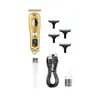 Cortapelos Kemei para Hombre Hecho a Medida de Fábrica Km-078, Cortapelos Eléctrico Metálico de Salón con Pantalla Digital y Cuchilla de Hueco Estrecho