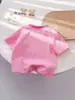 Camiseta de Verano para Niñas de Algodón Puro con Cuello Redondo y Mangas Cortas, Ropa de Verano para Niños Pequeños y Medianos, Ropa para Niños, Camiseta de Algodón Puro, Algodón 100% Clase A para Niñas