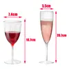 Copa de plástico desechable para champán 180ml copa de postre copa de vino tinto copa de cóctel para fiestas copa para mousse