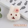 Cabeça de coelhinho fofa acessórios de desenho animado coreanos broche simples para mochila escolar infantil roupa de boneca broche boneca atacado