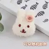 Cabeça de coelhinho fofa acessórios de desenho animado coreanos broche simples para mochila escolar infantil roupa de boneca broche boneca atacado