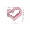Pinza para el Cabello Mediana con Forma de Corazón para Sujetar Coletas Altas, Pasador para el Cabello para Mujer, Accesorio para el Cabello para la Parte Posterior de la Cabeza, Pinza para el Cabello con Forma de Corazón