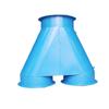 Divisor de ar de ferro de mineração sob o poço, desviador de duto de ar duro, ventilador duplo, dispositivo de comutação automática, três cilindros de ar de germânio, fabricante