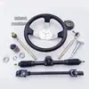 Acessórios para Kart Modificado Feito à Mão DIY Veículo de Quatro Rodas Suspensão Dianteira Volante Montagem da Haste de Direção Pneus de 6 polegadas