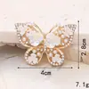 Novos Acessórios de Borboleta Pequena de Pérola em Liga de Zinco Flor de Cinco Pétalas com Diamante Acessórios para Joias Case de Celular DIY Material de Diamante