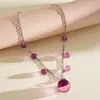 Collar de Cadena para Clavícula Oval Geométrico de Cuentas Acrílicas Transfronterizo Europeo y Americano Simple Lujo Ligero Nicho Estilo Vacaciones para Mujeres