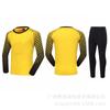 Traje de portero de fútbol para adultos y niños, manga larga, almohadilla de esponja, juego de entrenamiento, traje de portero, camiseta al por mayor