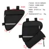 Bicicleta de Montaña con Tiras Reflectantes, Bolsa Triangular para Bicicleta, Bolsa de Herramientas, Bolsa para Tubo Inferior de Bicicleta, Bolsa para Manillar Delantero de Ciclismo, Bolsa de Ciclismo