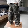 Pantalones Casuales con Estampado de Leopardo para Niños de Primavera y Otoño Estilo Coreano Pantalones Largos Versátiles Elegantes para Niños Pequeños y Medianos Pantalones de Comercio Exterior