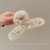 Presilha de cabelo floral elegante com toque de luxo, novo modelo 2026 pinça tubarão, popular entre celebridades da internet, adequada para cabelos grossos, presilha de cabelo de acrílico