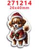 Nuevo parche de resina acrílica 2023, moño, adorables pegatinas decorativas para refrigerador PR271202