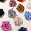 Novo Estilo Chinês Tecido Suave Elegante Rosa Seco DIY Presilha Lateral Elástico de Cabelo Acessório de Cabeça Sapatos e Chapéus Roupas Acessórios de Flor